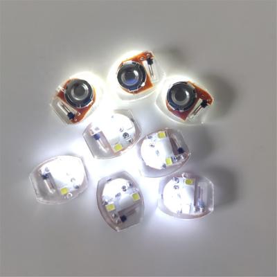 China Shoe Light LED White Shoes Vibrating Flashing Light Waterproof Bag Clothes Lights 3 Pieces White Light for sale