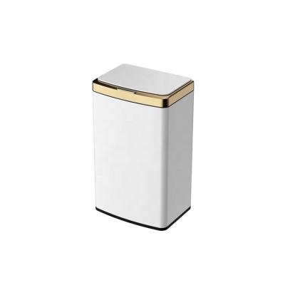 China Sustainable Competitive Price 55L Stainless Steel Smart Kitchen Trash Can No Inner Bucket for sale