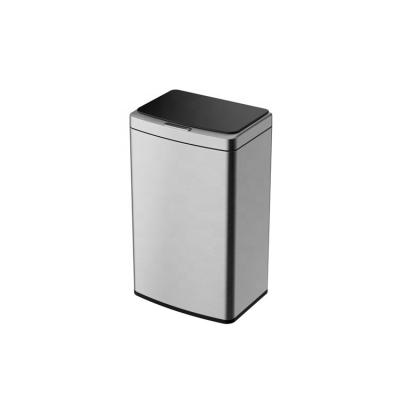 China Wholesale 40L Sustainable Kitchen Factory Stainless Steel No Bucket Inner Trash Can With Cover for sale