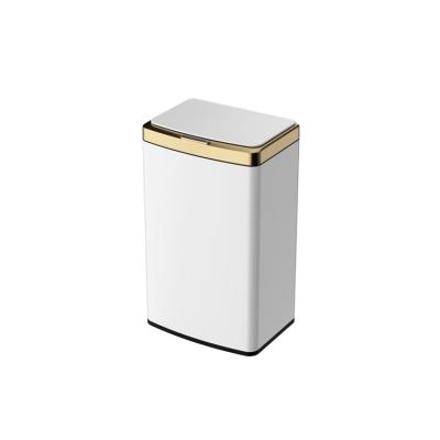 China Sustainable High Quality Custom Stainless Steel Office Smart Trash Can With Inner Bucket for sale