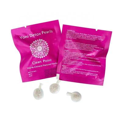 China Herbal Yoni Detox Beads Clean Point Treatment Fibroid Vaginal Tampon Yoni Beads for sale