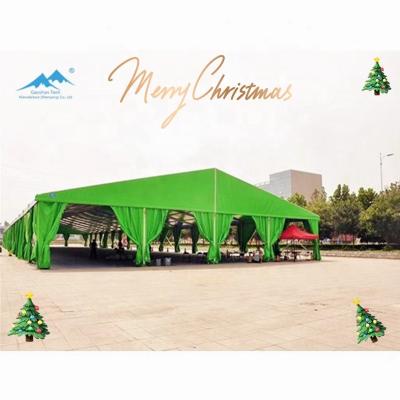 China Luxury Green Customized PVC Wall View Elegant Large Capacity Water Proof Event Tent 20x30 for sale