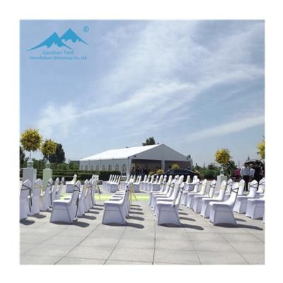 China Water Proof Decoration Party Tents Luxury Coating Transparent Wedding Hall Outdoor Event Tents For Sale All Size Exhibition Tent 1 Years for sale