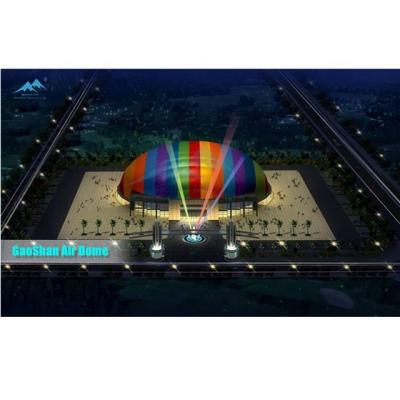 China Wedding 1000sqm PVDF inflatable air supported tent/ inflatable tennis court/ inflatable air dome tent for sale