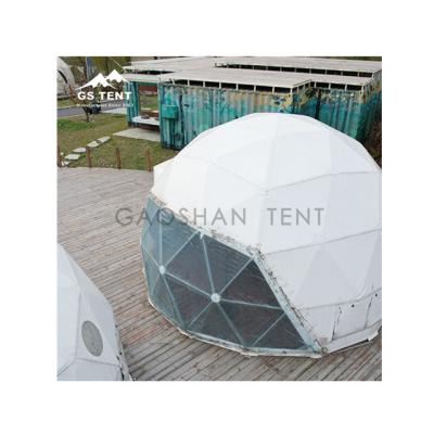 China 1/6 PVC Dome Tent Factory Price Trade Show Tent Luxury PVC Dome Tent Outdoor Water Proof 1/6 Roof Hotel for sale