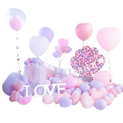 China Wholesale 10inch 2.2g Festival Decoration Factory Macaron Heart Shaped Balloons for Party Decoration Wedding Birthday Engagement for sale