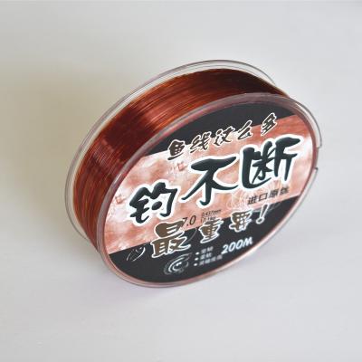 China 200m Good Quality Fishing Line Low Stretch Nylon Strong Strength Sink Line for sale