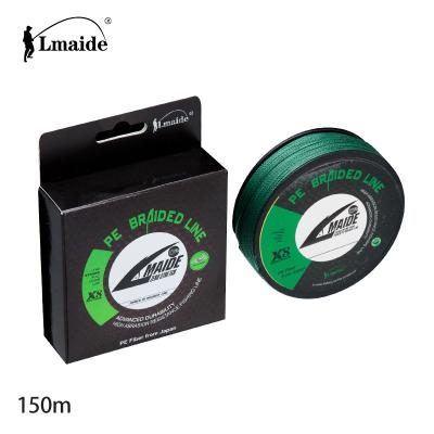 China float cue 8strands 150m good quality pe braided fishing line high strength abrasion resistant monofilament fishing line 4LB-200LB for sale