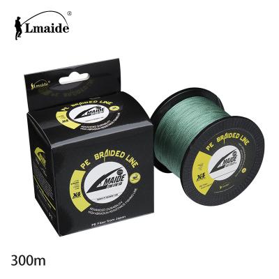 China Float locator 300m good quality braided 4strands fishing line PE maided multifilament fishing line for sale