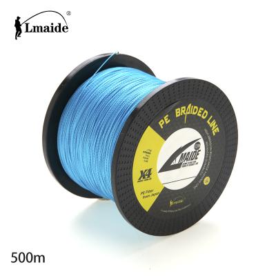 China High tensile and low stretch 100m 4x pe braided line with 10pcs tie together soft surface and abrasion resistance low stretch 4LB-120LB s for sale