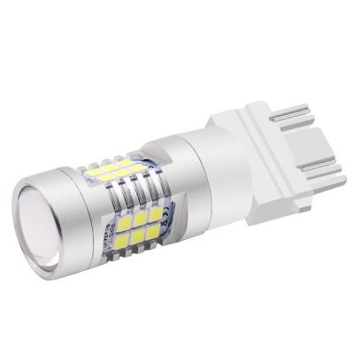 China Brake/Turn Signal Light Car Led Bulb 1156 BA15S P21W BAU15S PY21W BAY15D 1157 P21/5W Canbus No Errors 3030 Auto Reversing 21SMD 12V-24V Lamp for sale