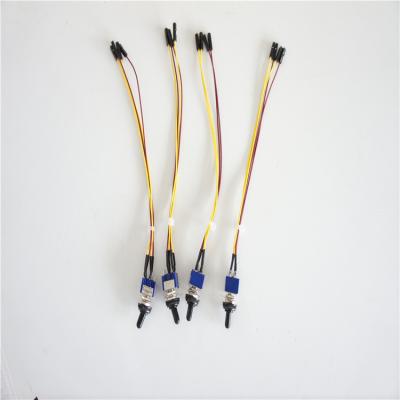 China Custom electronic dupont connector wire harness assembly cable with switch MTS-202 for sale