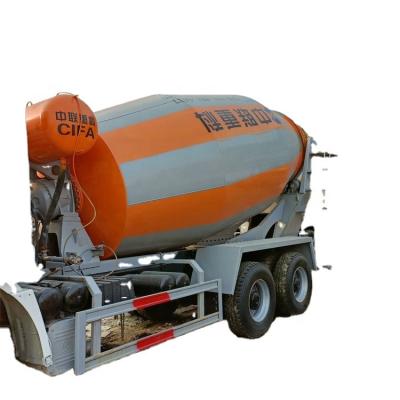 China Good Production Technology Concrete Mixer HOWO Used Cement Mixing Tank Truck Mini Truck Construction Work Great Horsepower for sale