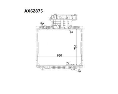 China Tractor Aluminum Plastic Parts Aluminum Tanks Core Truck Radiator For MAN TG-A(02-) TG-S(07-) 81061016458 81061016468 81061016472 for sale