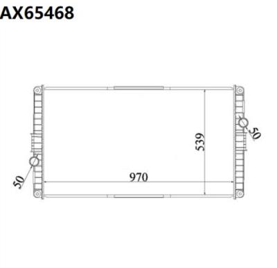 China Aluminum Plastic Tanks Tractor Parts Aluminum Core Truck Radiator For Vol Vo BUS B10M 100310942. 3018818 8112786 for sale