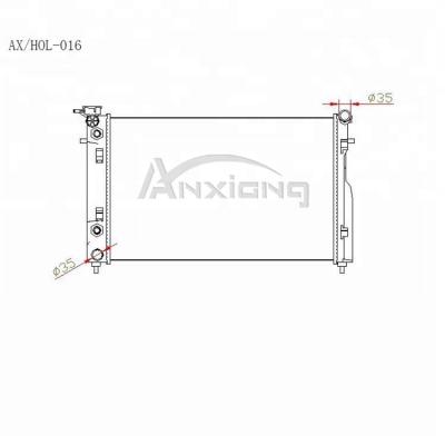 China Aluminum Core Plastic Tank Car Radiator OEM: 92145762 675*428*26 AT Auto Radiator for sale