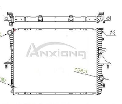 China Aluminum Core Plastic Tanks OEM7L6121256A/B/K 710*548*42 MT NISSENS:65276 Aluminum Weld Radiator Auto Parts for sale