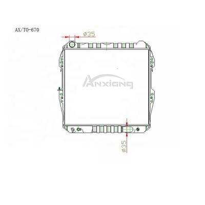 China Aluminum Core Plastic Tank Car Radiator OEM: 96475476 / 9627870 / 96815276 375*698*16/26 MT Auto Radiator for sale