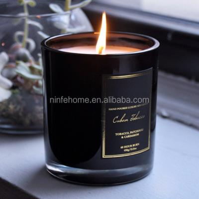 China Wholesale Black Scented Candles Scented Luxury for sale