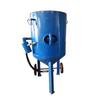 China Burnishing Refurbishing Rust Sand Blasting Device For Metal Wheel Cleaning Portable Small Sandblasting Machine for sale