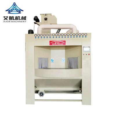 China Burnishing Hauling Rust Removal Machine Automatic Conversion Oscillation Rotary Sandblasting Machine for sale