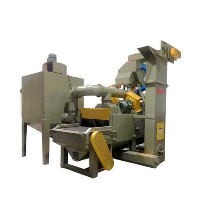 China Burnishing Continuous Overrun Shot Blasting Machine In China Derusting Machine Wheel Shot Blasting Machine for sale