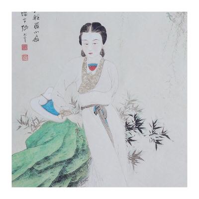 China Classic Frame Painting Packing Old Color Printing Canvas Wall Abstrak Painting for sale