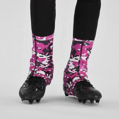 China Breathable Digital print American football spats, cleat covers for sale