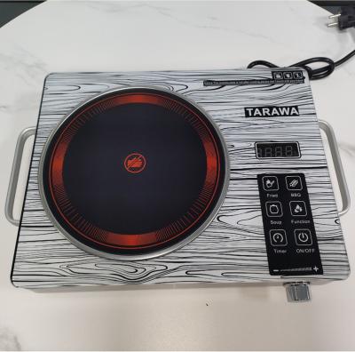 China Car Kitchen Ceramic Stove 3500W Grill 2 Burner Cooking Electric Ceramic Stove Infrared Single Induction Cookers for sale