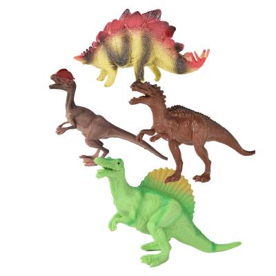 China Other Children's Toy Animal Toy Plastic Dinosaur 3D Cartoon Park Dinosaur Tree Fence Simulation Plastic Dinosaur Toy 50pcs/box for sale