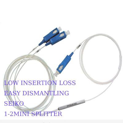 China FTTX FTTH PLC OPTICAL SPLITTER 1*2 1*4 1*8 1*16 LC SC for sale