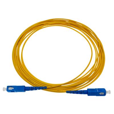 China FTTX FTTH SC/UPC-SC/UPC transmission equipment connector fiber optic patchcord simplex duplex cable for telecommunication for sale