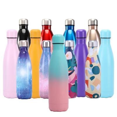 China Sustainable Leakproof 500ml 1000ml Insulated Water Bottles 350ml Stainless Steel OEM Cola Shaped Customized Logo Sport Water Bottles for sale