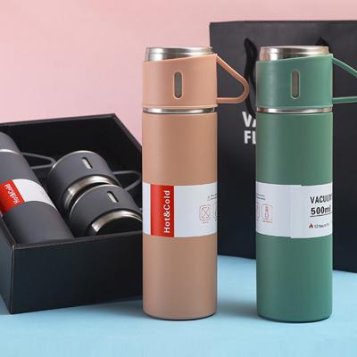 China 500ML PORTABLE Thermo Double Wall Bottle Vacuum Flask Business 304 Stainless Steel Mug Vacuum Insulated Flask For Business Gifts for sale