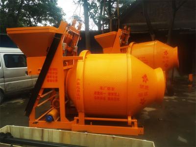 China 300L Engineering Construction Machinery Small Mobile Shelf Load Streel Drum Concrete Mixer Te koop