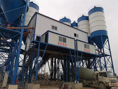 China 260kw Wet Dry Concrete Batching Plant Machine Belt Conveyor Batch Mix Plant Te koop