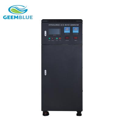 Cina Prodotti leggermente ipoclorosi HClO 220V 50Hz del macchinario di elettrolisi dell'acqua di 50~60 PPM in vendita