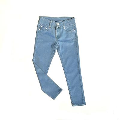 China New Sustainable Girls Custom Made Jeans With OEM Service Spring Autumn Pants Kids Denim Jeans Pants For Ladies for sale