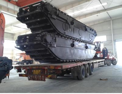 China Hot Sale Waterways Excavator Floating Excavator Undercarriage Amphibious Pontoon AUP140 Maintenance And Cleaning For 20t-30t Crawler Excavator for sale