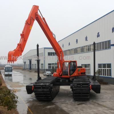 China Waterway Manufacturer Cater CAT 320 Amphibious Pontoon Undercarriage Excavator Maintenance and Cleaning for sale