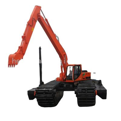 China Waterway Manufacturer Good Quality Swamp Pontoon Undercarriage Dredging Excavator Maintenance And Cleaning for sale