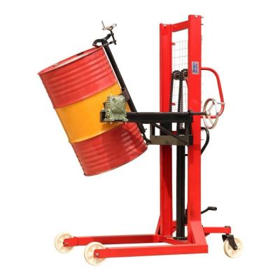 China Hotels 350kg oil drum stacker made in China high quality lifting car Hydraulic stacker for sale