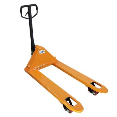 China Hotels High Quality 550/685mm width Strengthen manual hydraulic truck hauler manual Hand Pallet Jack for sale