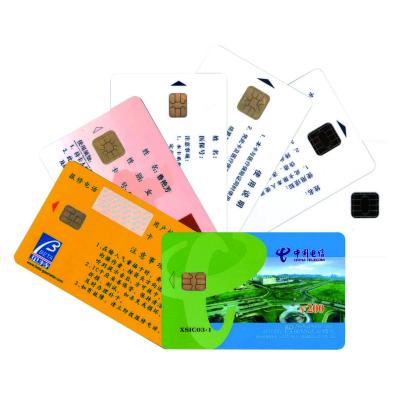 China Compatible to Atmel AT24C04 FM24C04 Atmel AT24C04 Compatible Contact IC Card for Bank Payment System Hotel Access Control Medical Insurance Credit Cards for sale