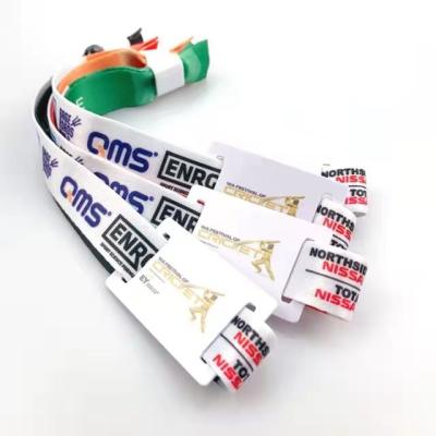 China Length adjustable Manufacturer Promotional Eco Friendly AdjustableCustom Polyester Bracelet Fashion Elastic Wrist Band /Woven NFC Wristband for sale