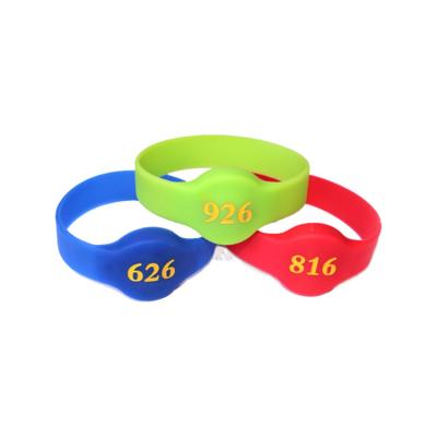 China Waterproof / Weatherproof printing Custom Logo Rfid NFC wristband for sale