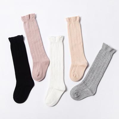 China Wholesale Breathable Solid Color Comfortable Knee High Baby Socks 0-3 Years High Baby Knee Socks for sale