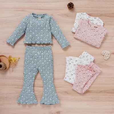 China Clothing Boutique Baby Clothes Anti-pilling Long Sleeve Shirts And Pants Set Girls Clothes Set Babies 2pcs Clothes Set for sale