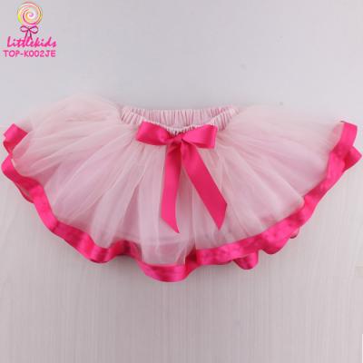 China Pink Breathable Baby Tutu Skirt Chiffon Pettiskirts Kids Princess Girls Soft Tulle Fluffy Skirt for sale