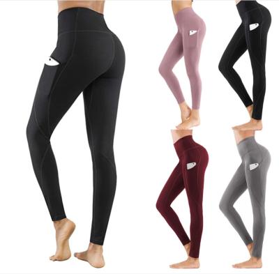 China Breathable Yoga Pants For Women With Pockets High Waisted Gaiters With Pockets For Women Workout Gaiters For Women for sale